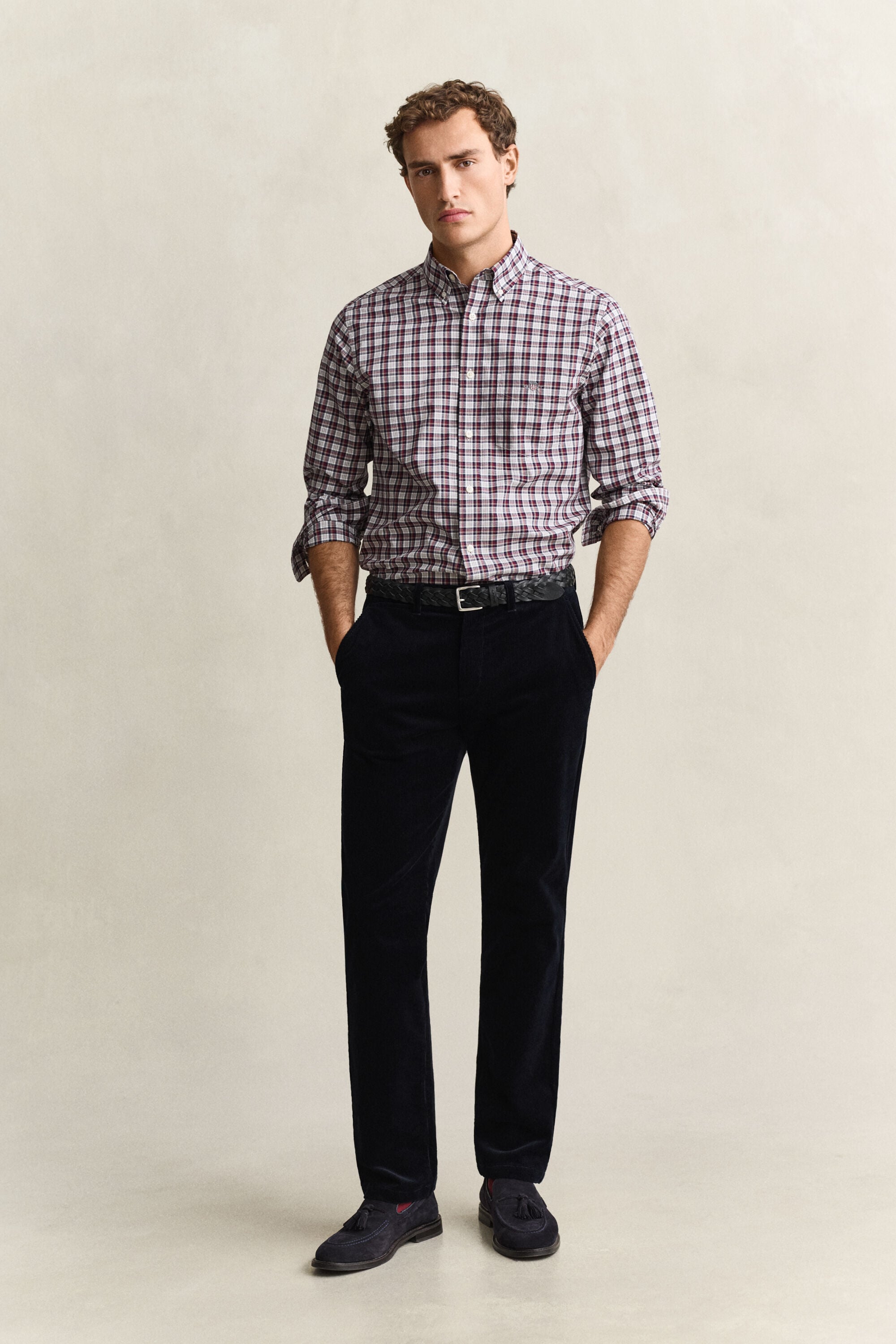 Pantalones chinos Regular Fit de pana