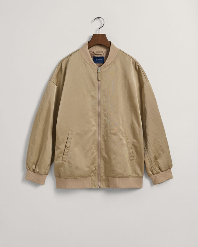Cazadora bomber satinada