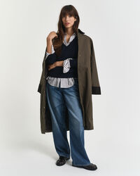 Jersey de lana merino extrafina con cuello de pico