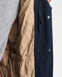 Chaqueta de plumón gruesa de largo medio