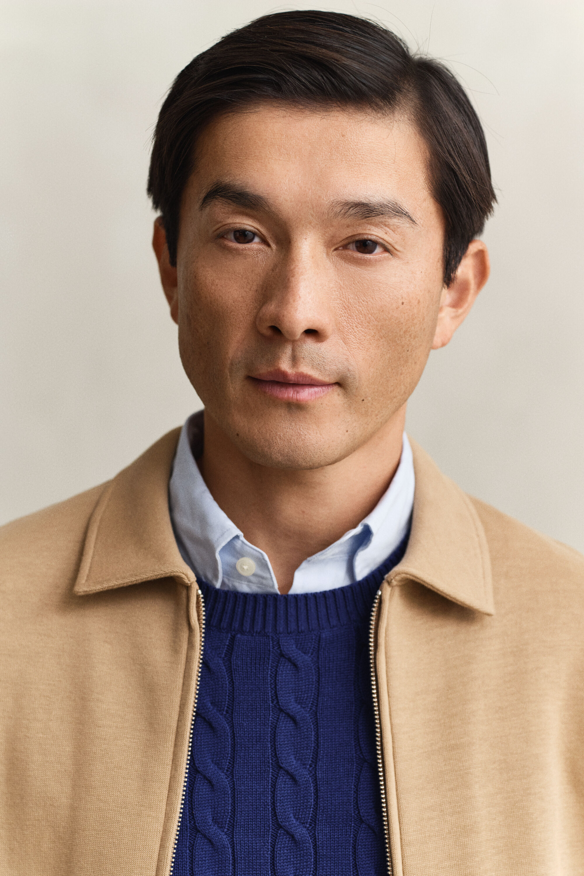 Sudadera de punto roma con cremallera