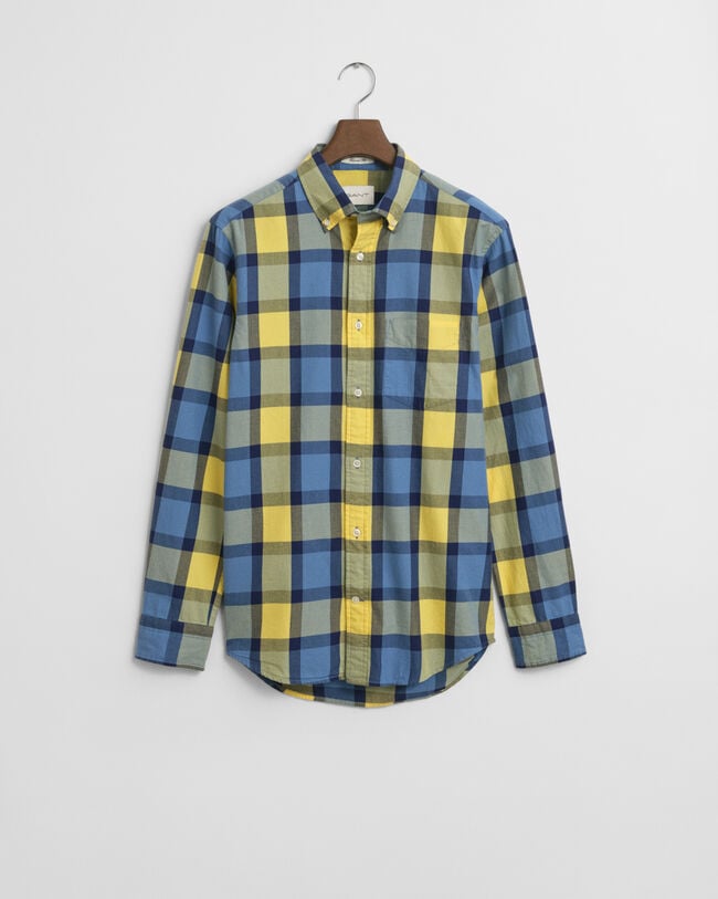 Camisa Relaxed Fit de sarga a cuadros