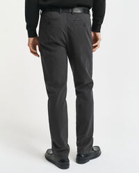 Pantalones Slim Fit de espiga de algodón