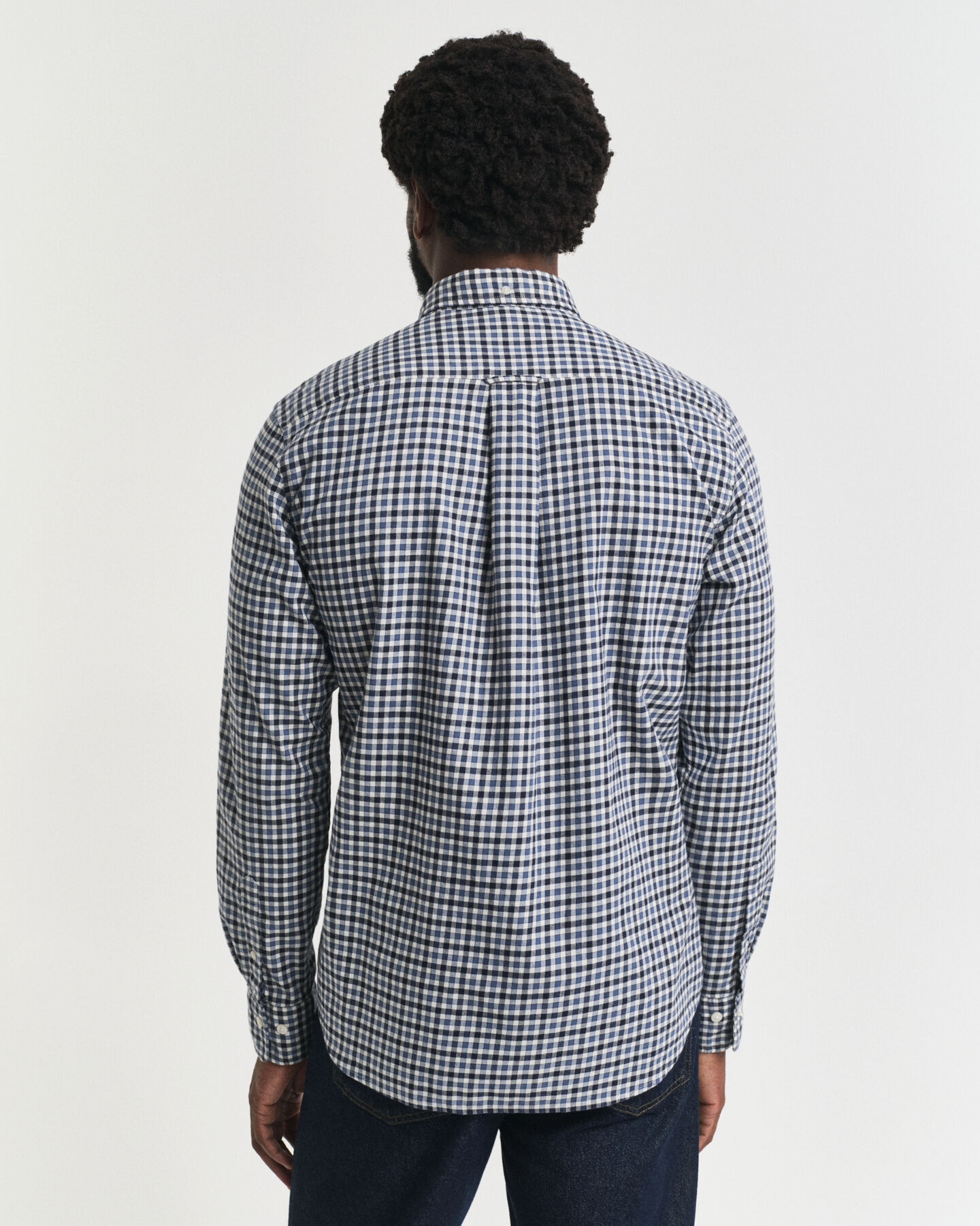 Camisa Regular Fit de sarga a cuadros Vichy