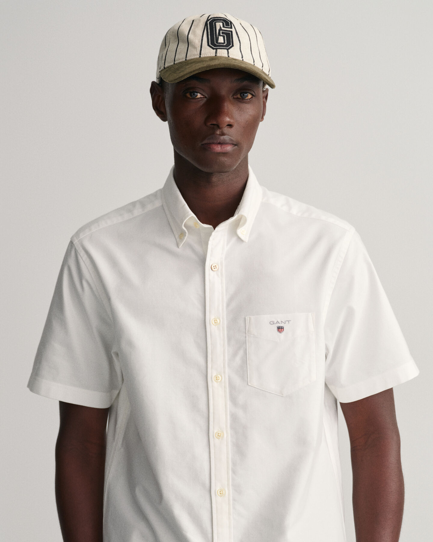 Camisa Oxford Regular Fit de manga corta