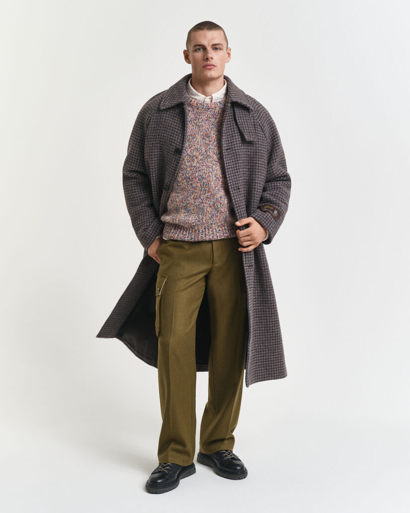 Jersey de cuello redondo multicolor