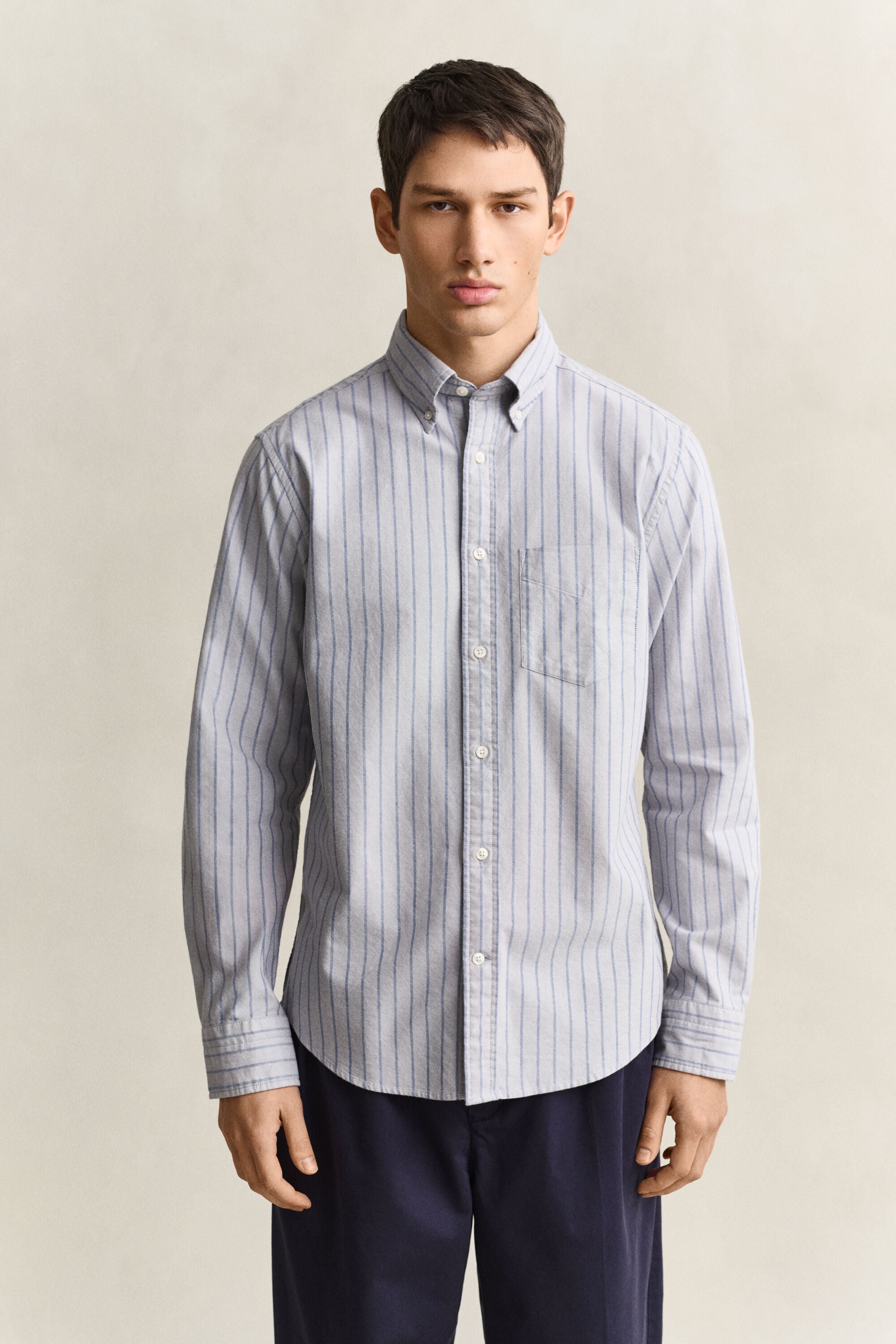 Camisa Oxford clásica a rayas