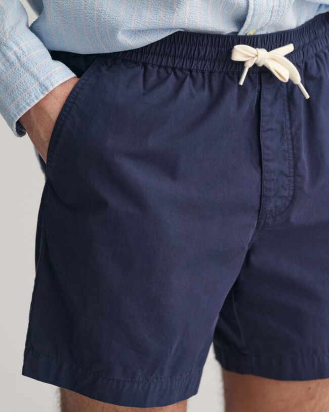 Pantalones cortos de algod&oacute;n con cord&oacute;n ajustable