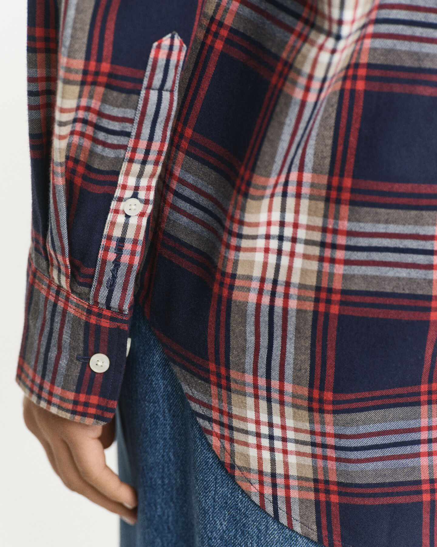 Camisa Relaxed Fit de franela a cuadros