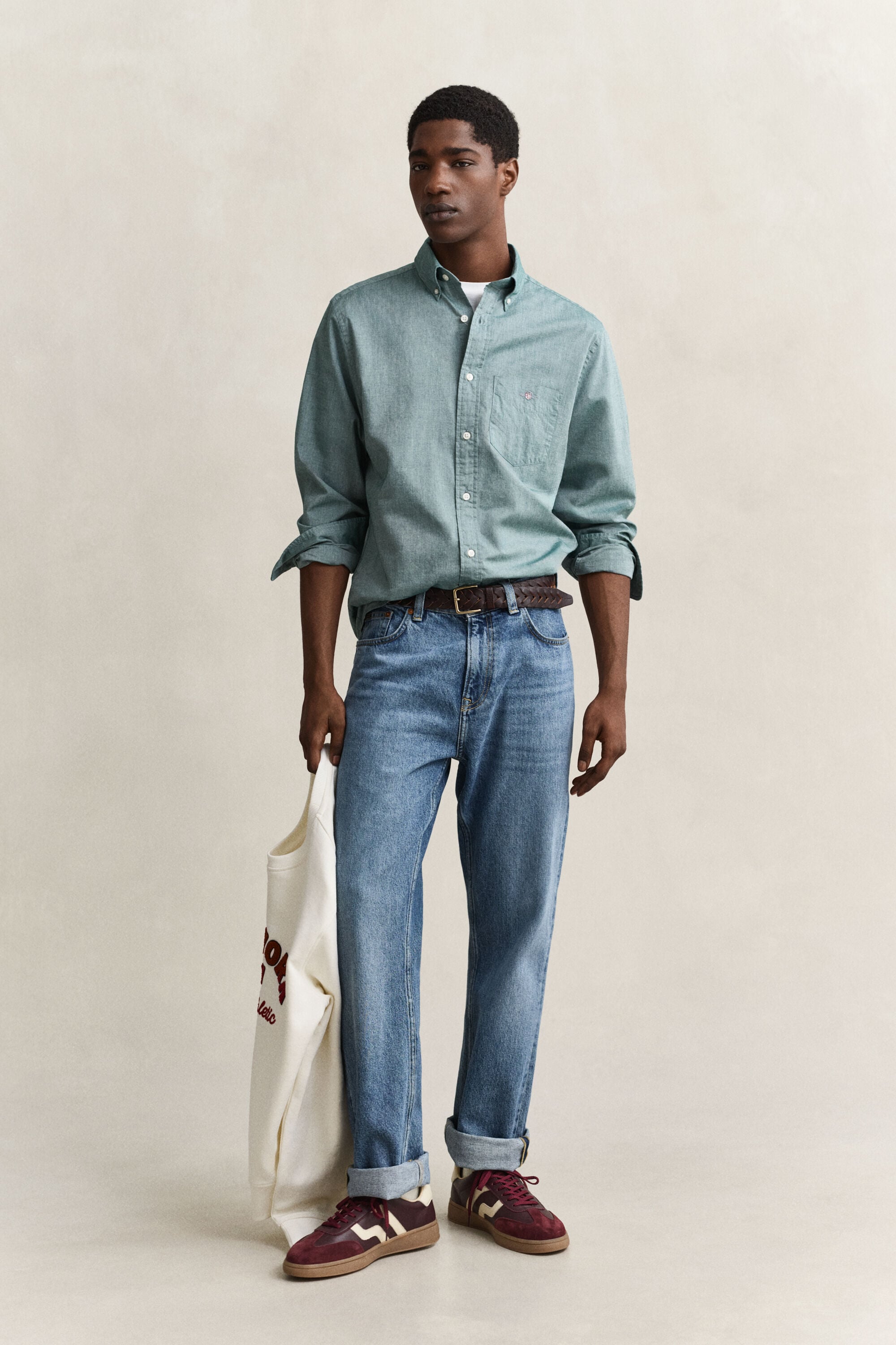 Camisa de popelina Regular Fit clásica