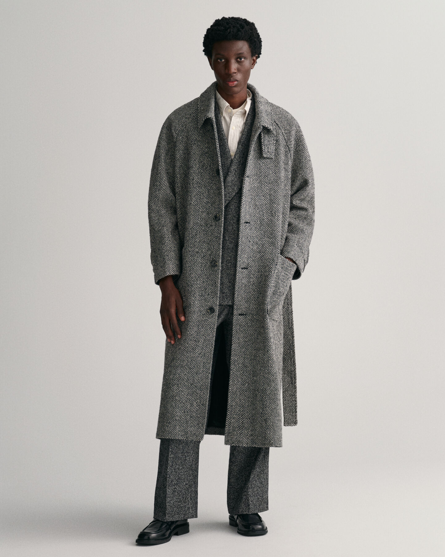 Abrigo de lana Balmacaan