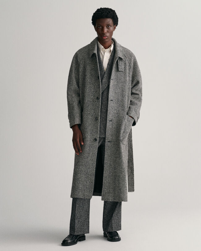 Abrigo de lana Balmacaan