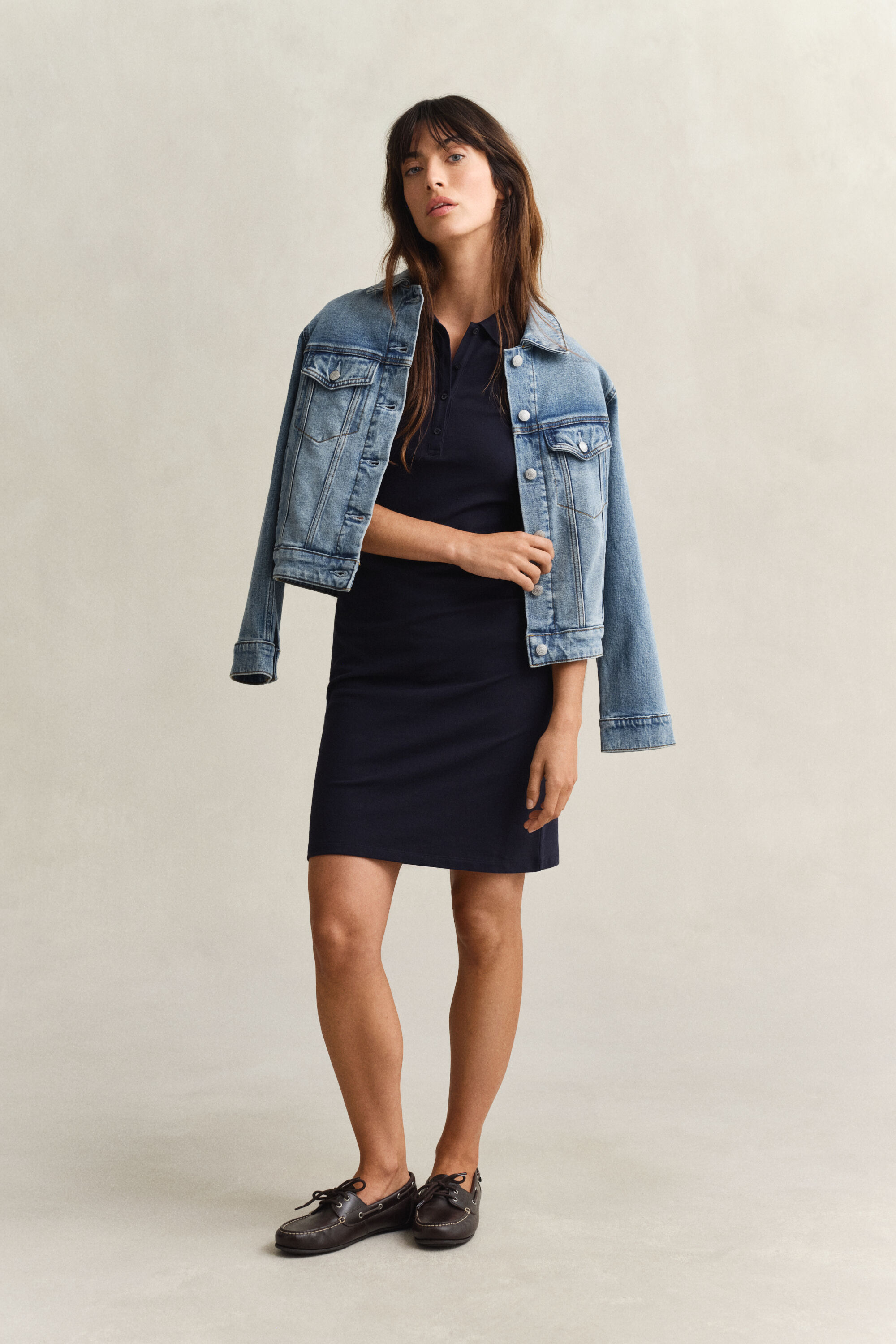 Vestido tipo polo de piqué Shield