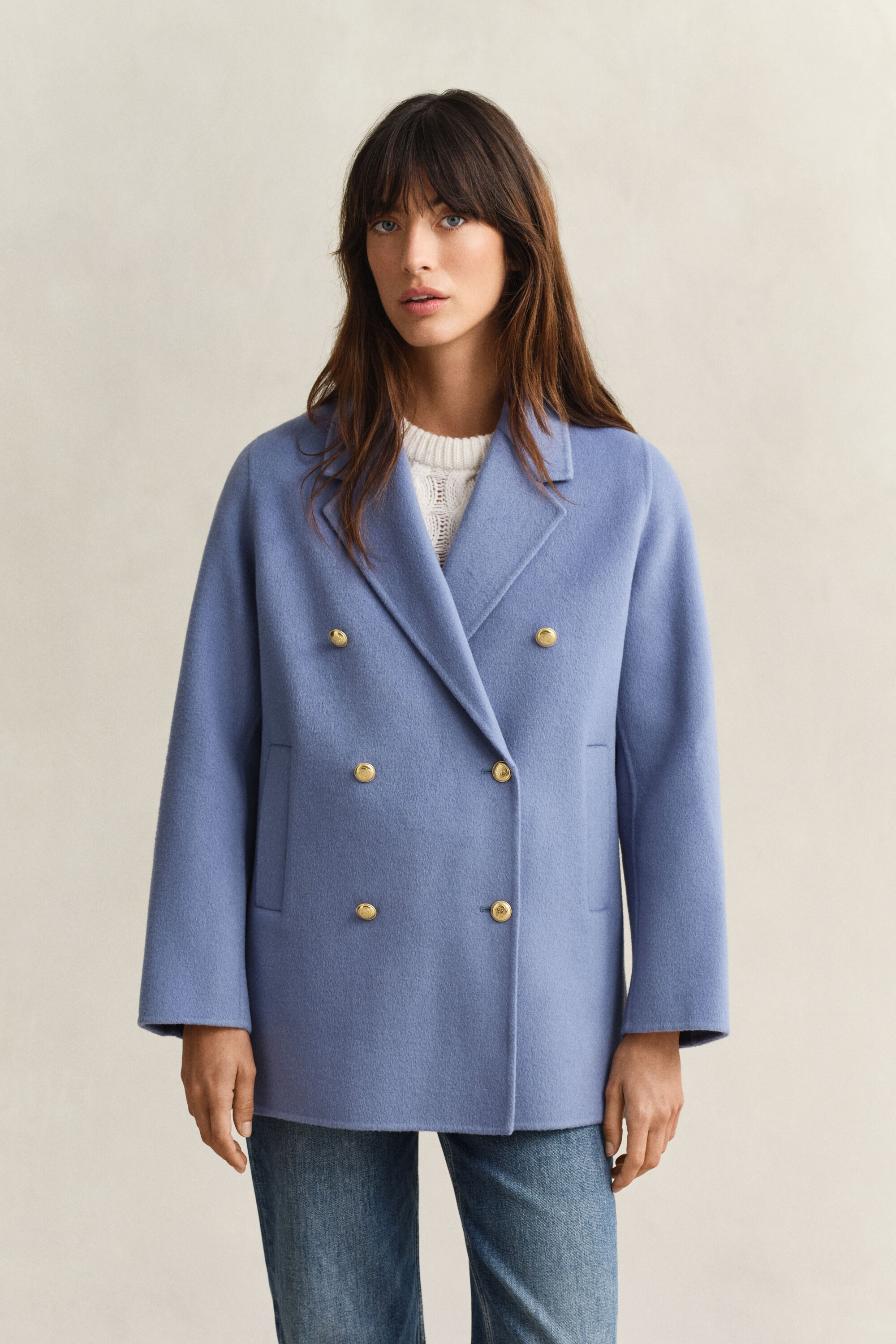 Chaquetón con detalle cosido a mano