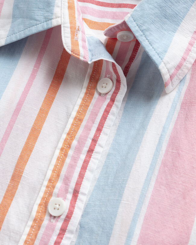 Camisa extragrande con varios diseños de rayas