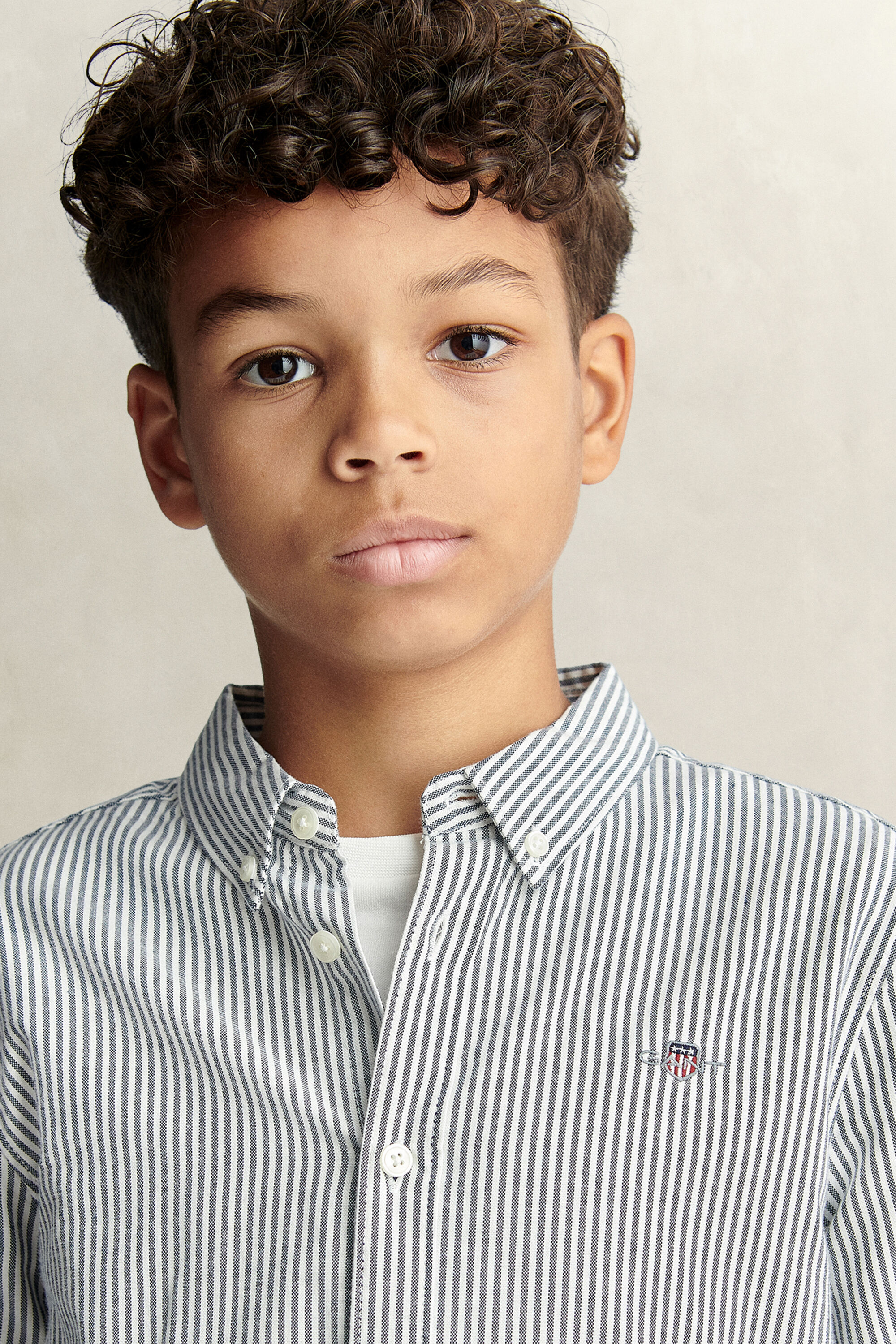 Camisa Oxford de rayas Shield Teen Boys