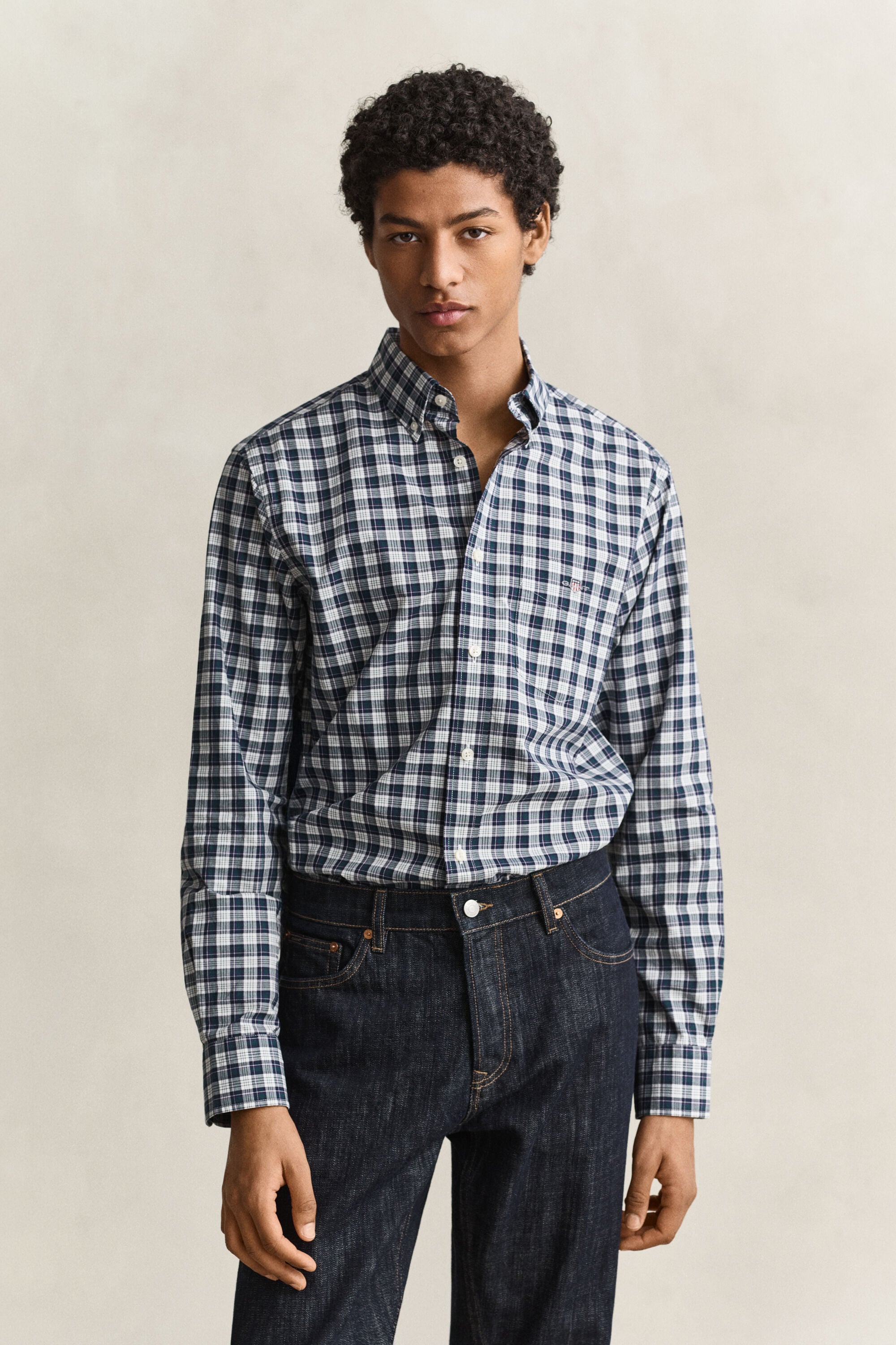 Camisa de popelina a cuadros