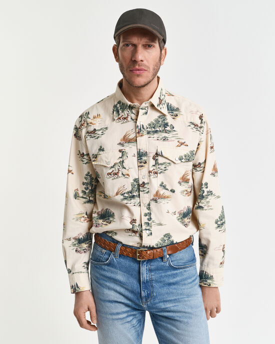 Camisa Relaxed Fit Rodeo estampada