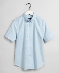 Camisa Oxford el&aacute;stica de manga corta