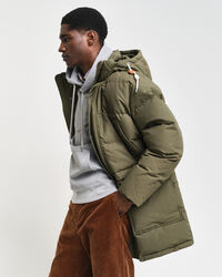 Chaqueta de plumón gruesa de largo medio