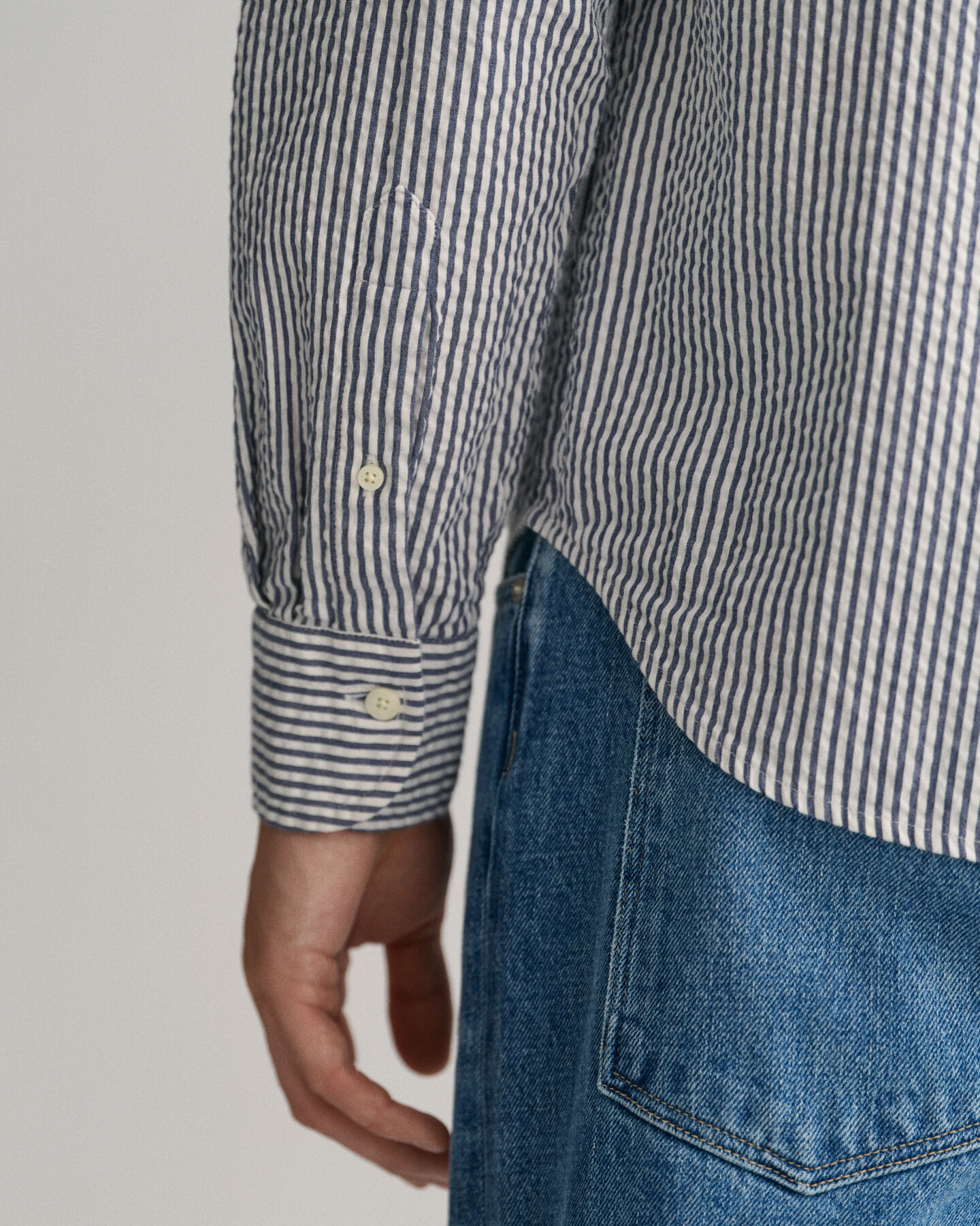 Camisa Regular Fit Seersucker