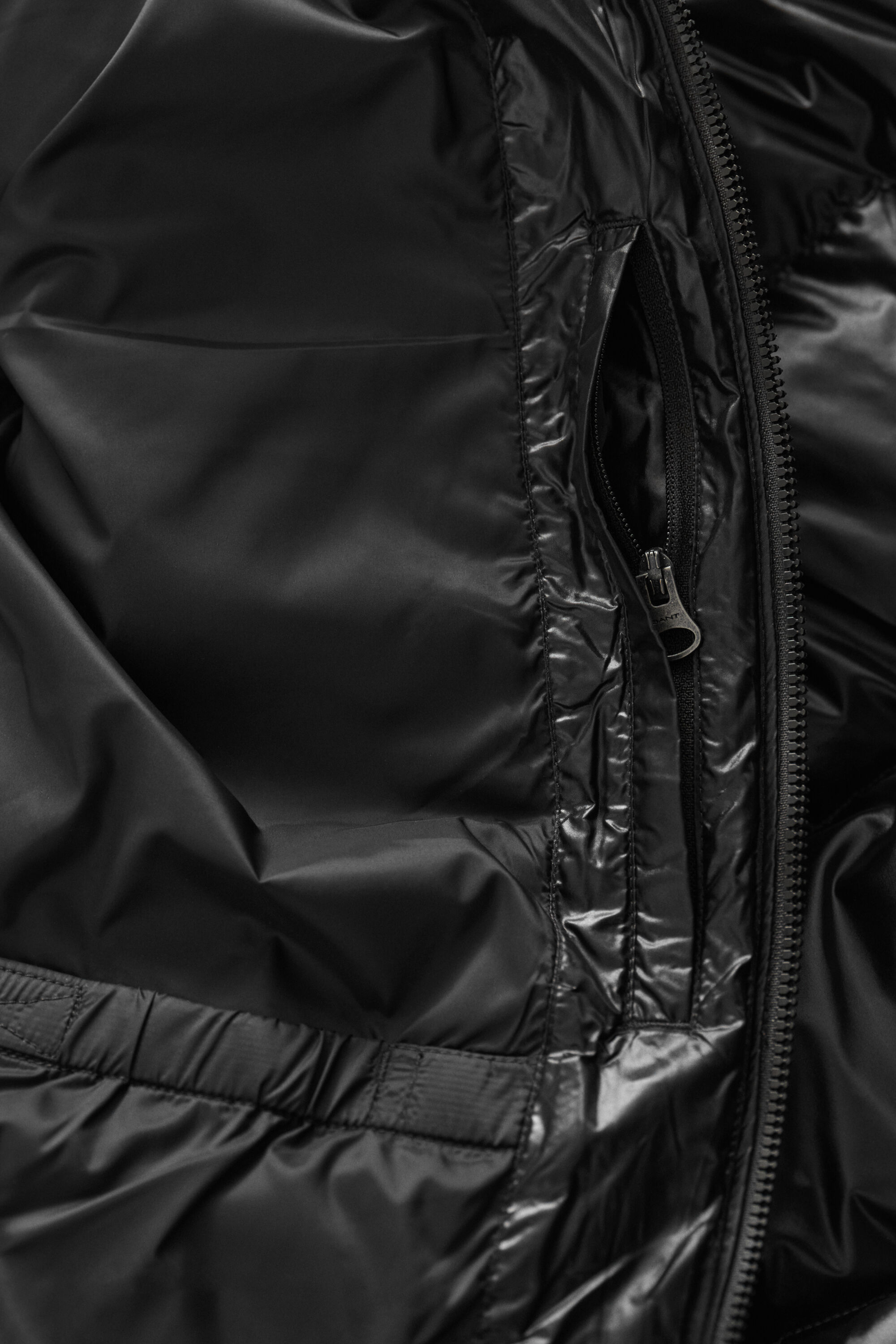 Chaqueta de plumón brillante