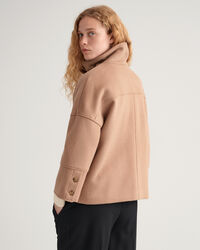 Chaqueta corta de mezcla de lana