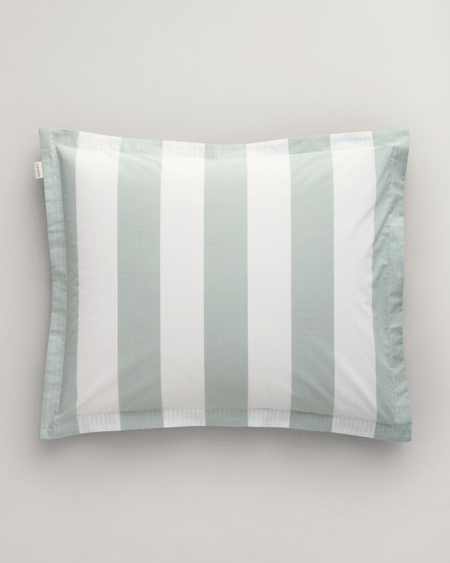 Funda de almohada de percal a rayas