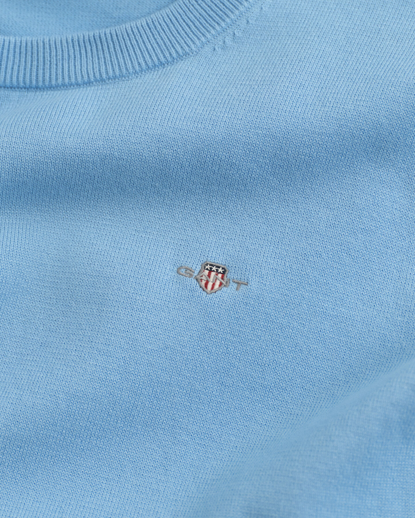 Jersey de cuello redondo de algodón clásico Shield Teens