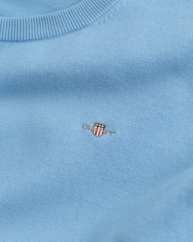 Jersey de cuello redondo de algodón clásico Shield Teens