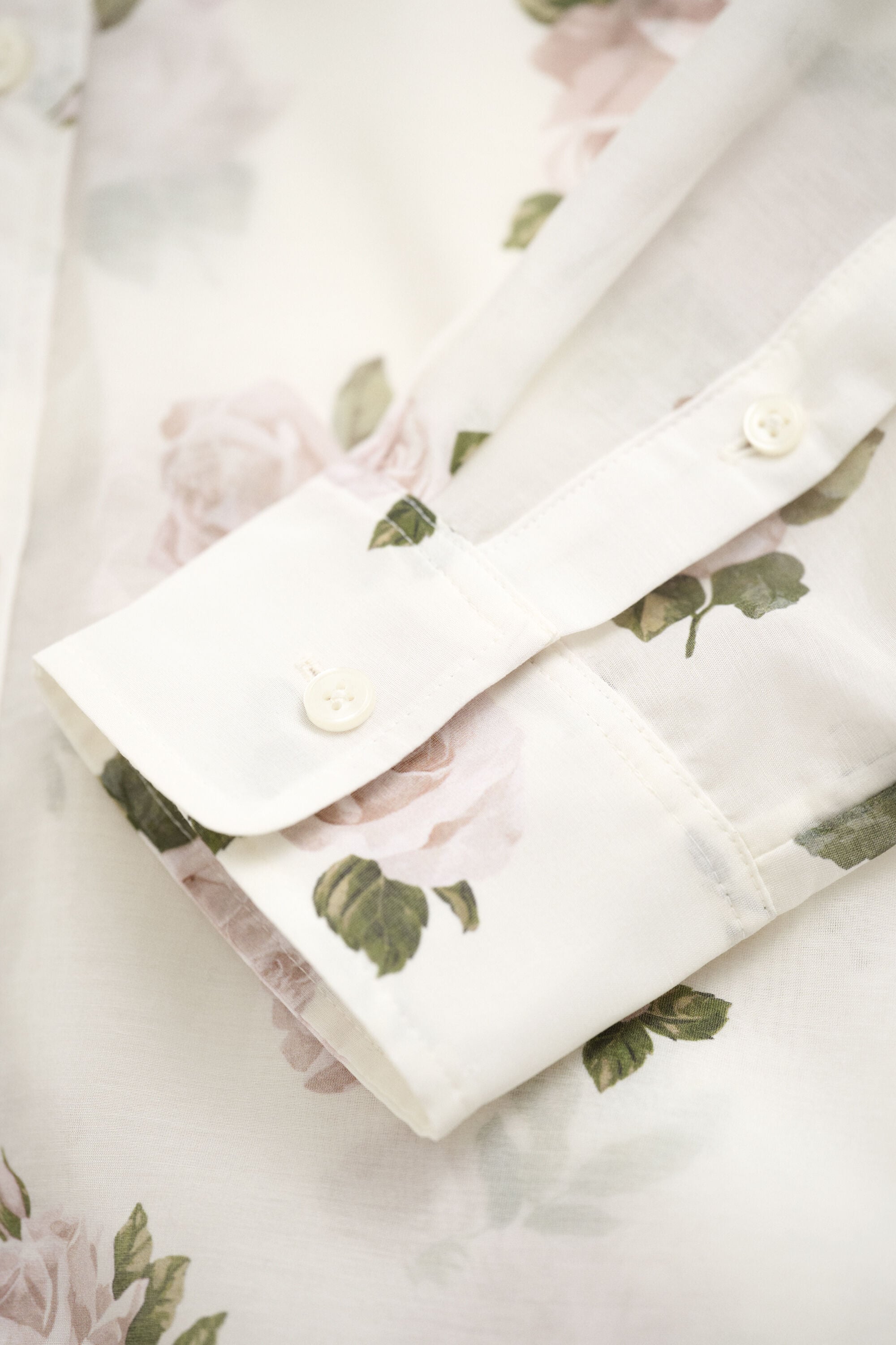 Camisa de algodón y seda