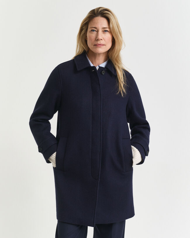 Gabán en mezcla de lana