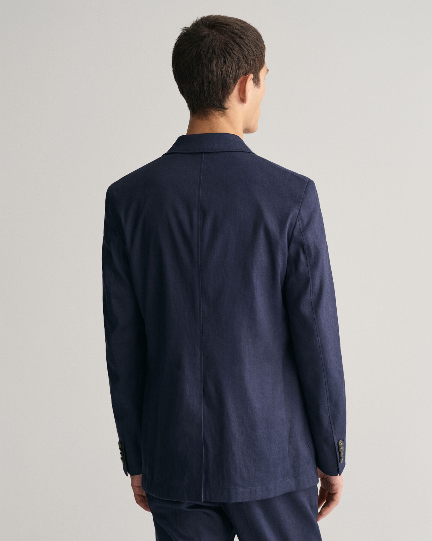 Americana de traje en algod&oacute;n y lino