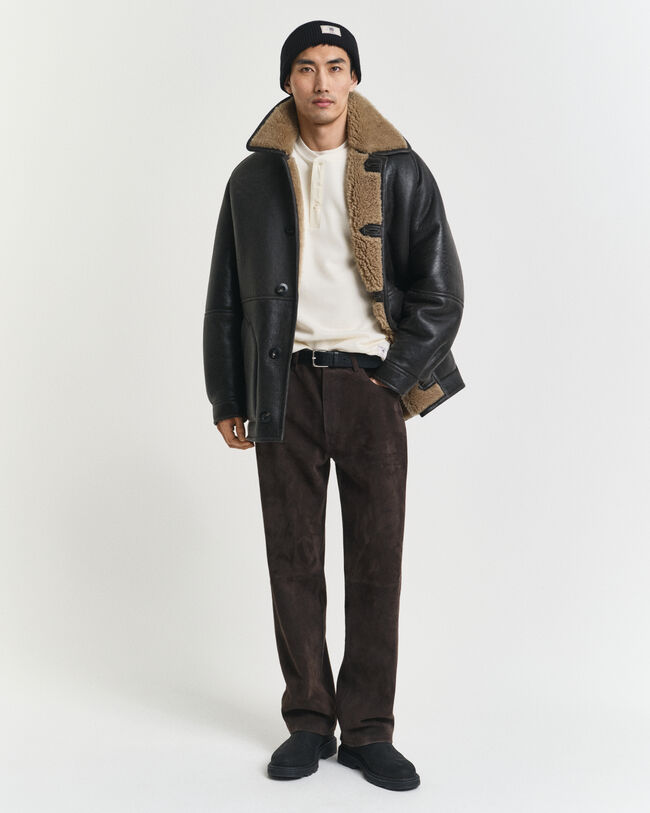 Camiseta panadera de manga larga con textura de nido de abeja