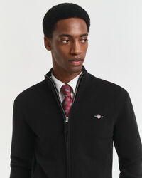 Cárdigan de lana de oveja muy fina con cremallera