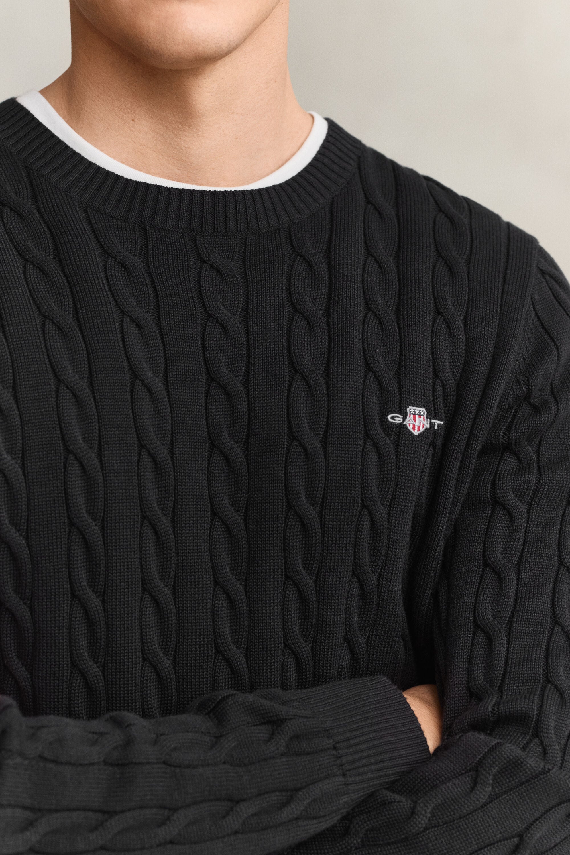 Jersey de punto de ochos clásico