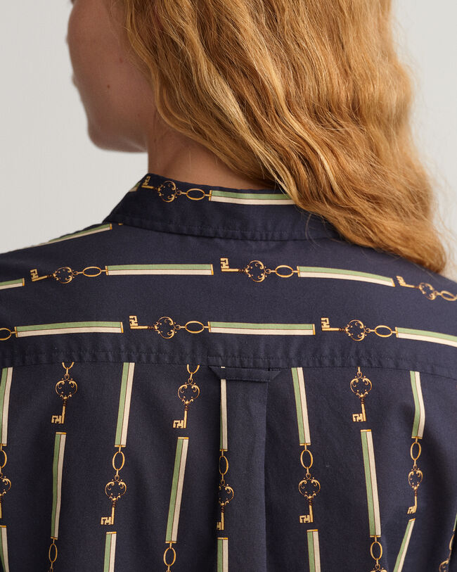 Camisa Regular Fit American Luxe en gasa de algodón