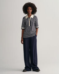 Polo de media manga Chain Jacquard