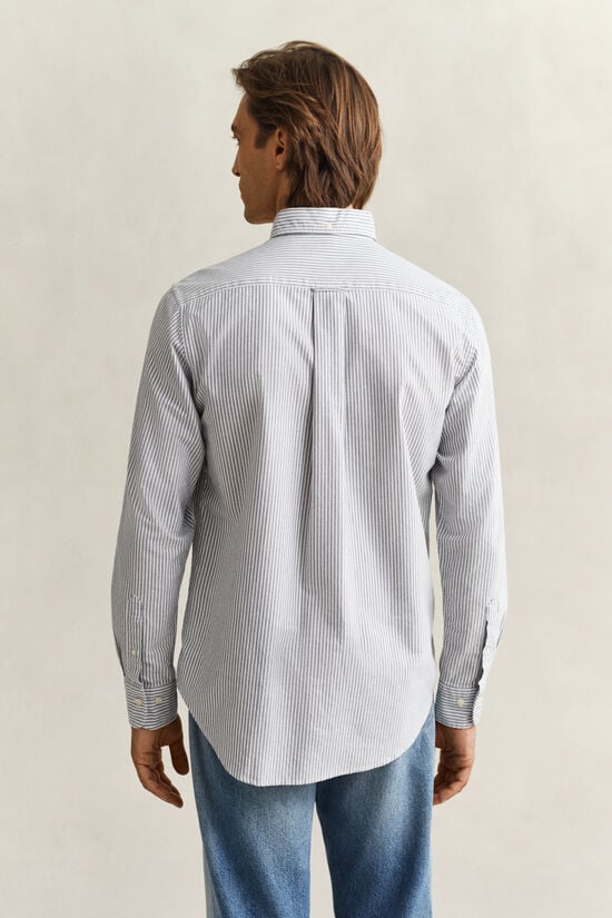 Camisa Oxford cl&aacute;sica de rayas finas
