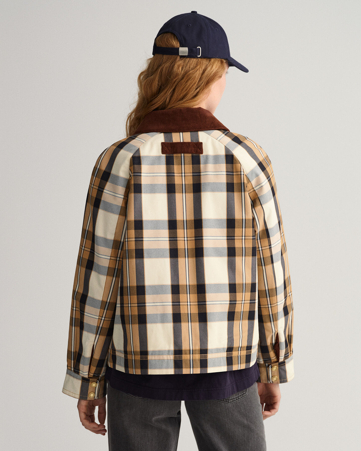 Chaqueta corta a cuadros