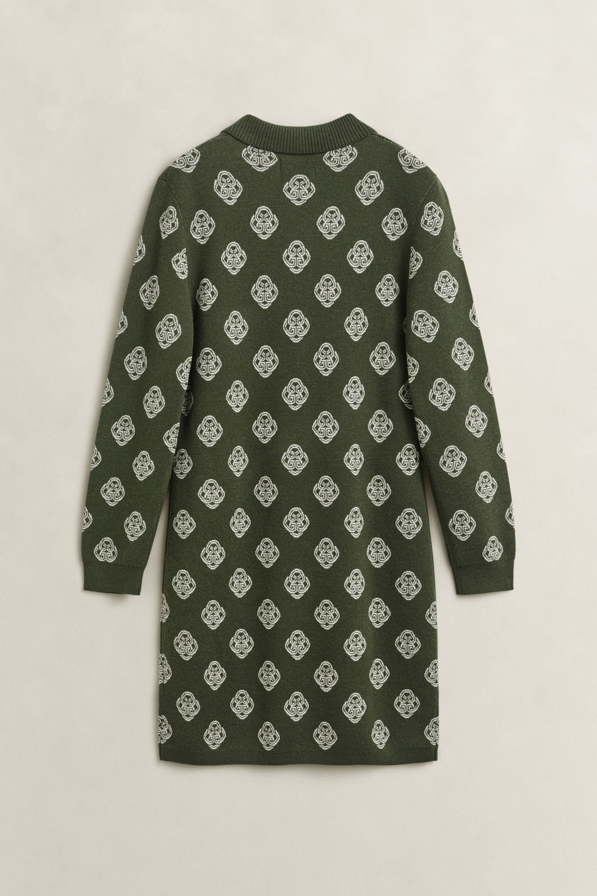 Vestido tipo polo de punto con el monograma
