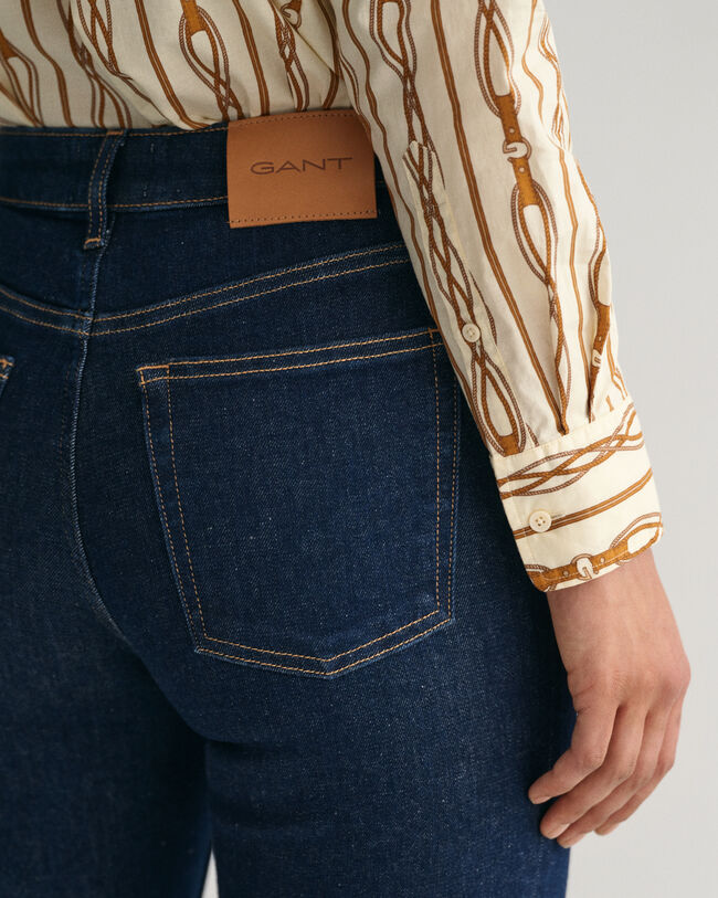 Camisa Relaxed Fit de gasa de algod&oacute;n a rayas Rope