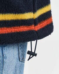 Sudadera polar a rayas