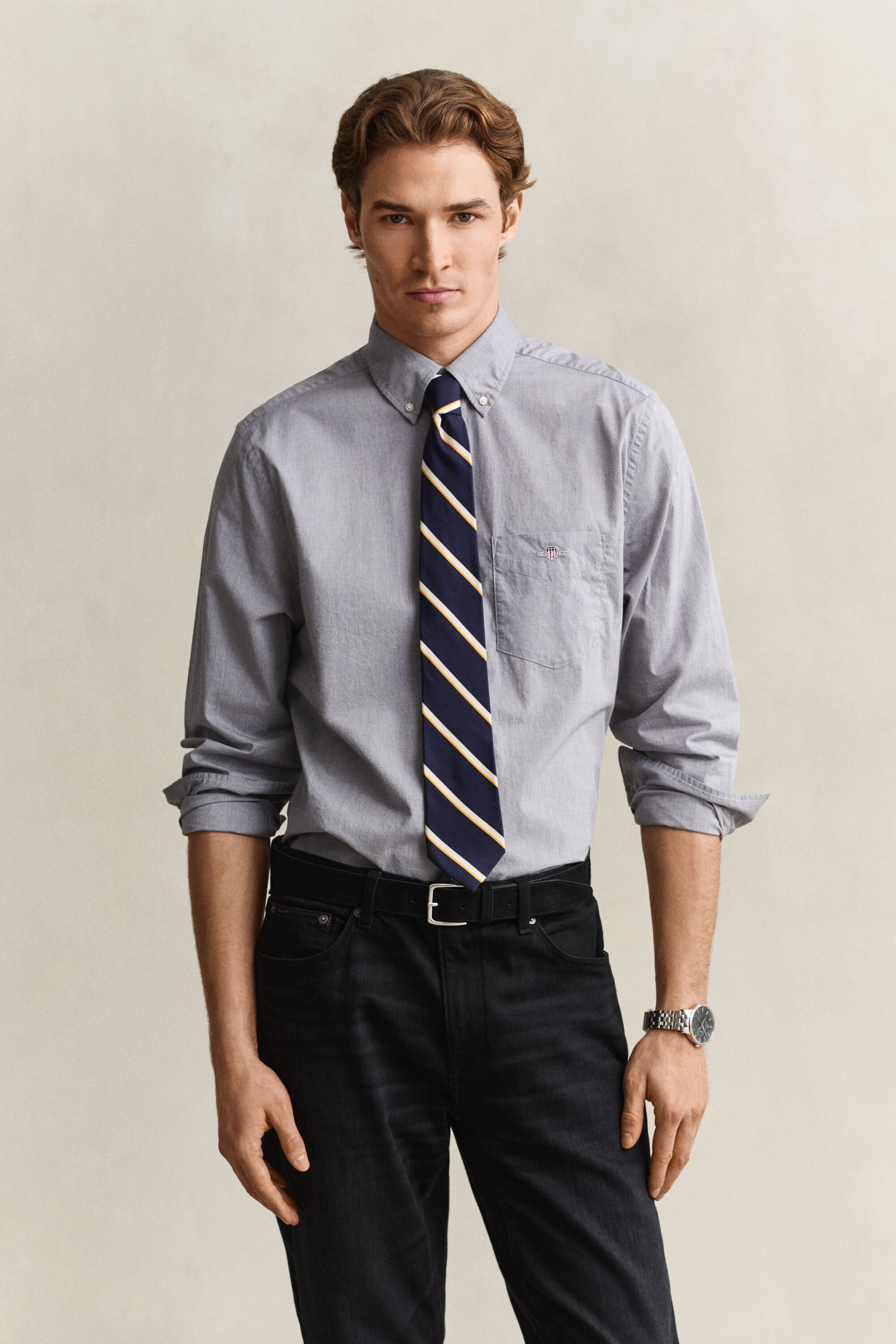 Camisa Regular Fit clásica de popelina