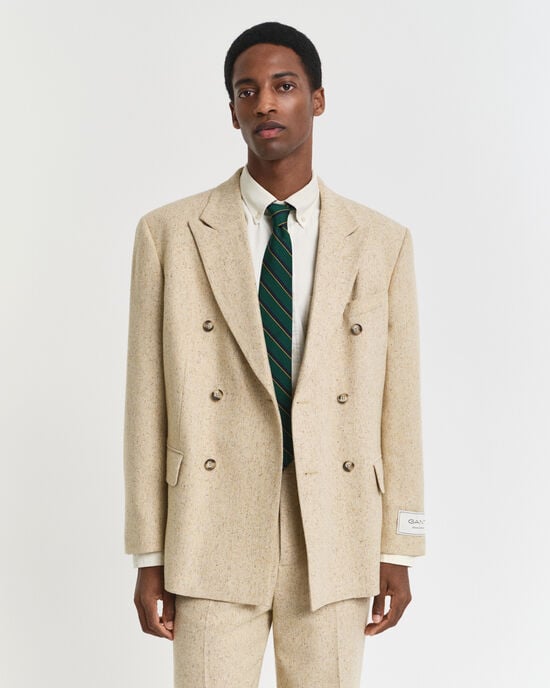 Chaqueta de traje Relaxed Fit con diseño de espiga con nepps