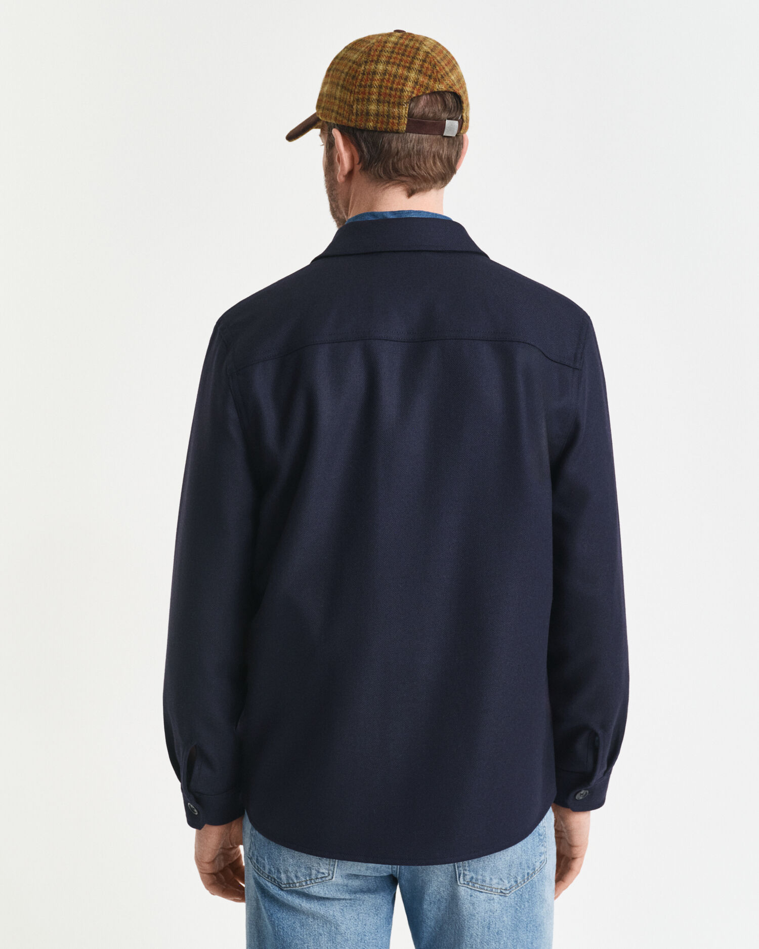 Sobrecamisa Regular Fit en mezcla de lana