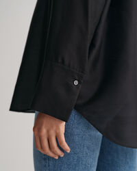 Blusa Relaxed Fit con cuello recto