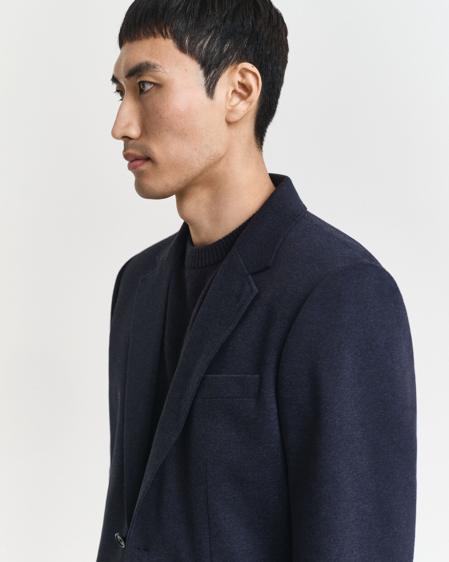 Americana Slim Fit de punto de piqué en dos tonos