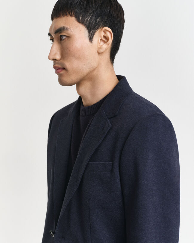 Americana Slim Fit de punto de piqué en dos tonos