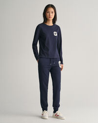 Camiseta de cuello redondo y manga larga G